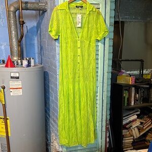 Urban Outfitters Neon Green Maxi Dress